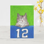 12e Kat Blanket Card Kaart (Gele Bloem)