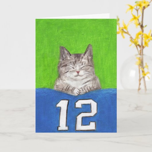 12e Kat Blanket Card Kaart (Gele Bloem)