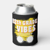 12e klas vibes Shirt terug naar school eerste dag Blikjeskoeler (Blikje Voorkant)