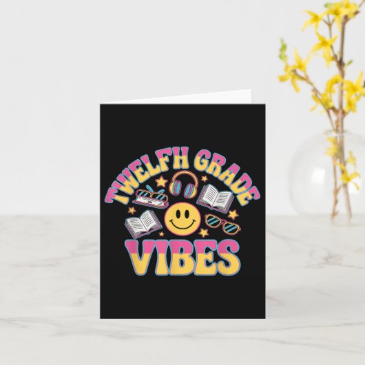 12e klas vibes twaalfde klas leraar Kind terug naa Kaart (Gele Bloem)