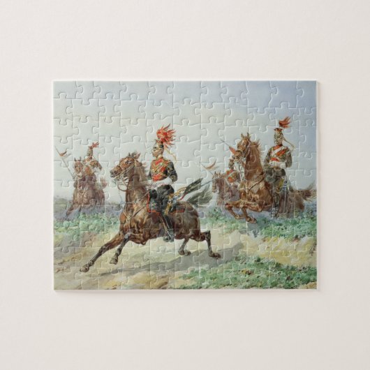 12e Koninklijke Lancers (m/c boven potlood verhoog Legpuzzel (Horizontaal)