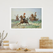 12e Koninklijke Lancers (m/c boven potlood verhoog Poster (Keuken)