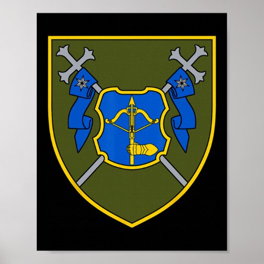 12e Legerkorps (Oekraine) Oekraïense leger Poster (Voorkant)