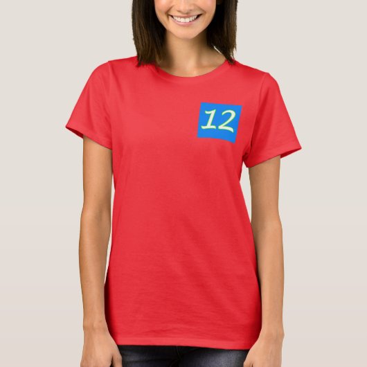 12e Man wapenvesten T-shirt (Voorkant)