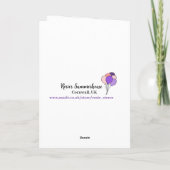 12e meisje verjaardag stelletje ballonnen kaart (Achterkant)