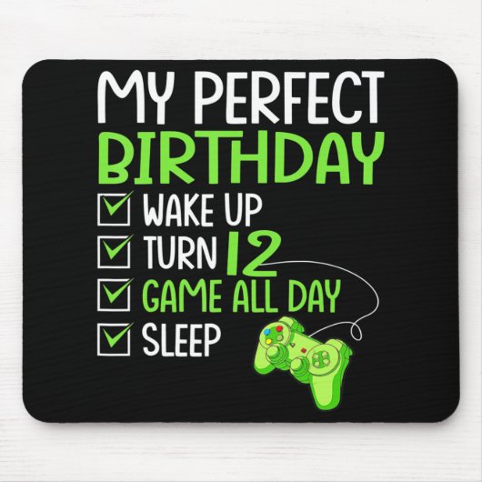 12e perfecte homepage voor games 12 jaar oud Gif Muismat (Voorkant)