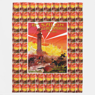 12e Salon de l'Automobile et du Cycle Fleece Deken