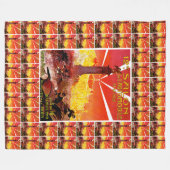 12e Salon de l'Automobile et du Cycle Fleece Deken (Voorkant (Horizontaal))