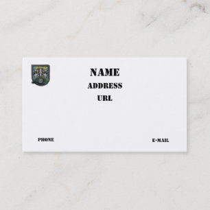 12e Special Forces groep Groene Berets veteranen Visitekaartje