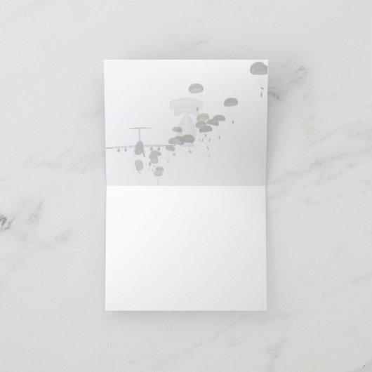 12e speciale strijdkrachten Groep Irak veteranen K Feestdagen Kaart (Binnen)