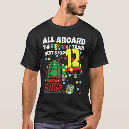 12e treinstel ter gelegenheid van de geboorte t-shirt (Voorkant)