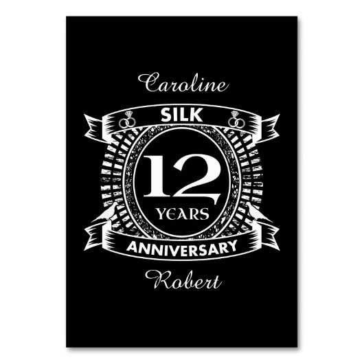 12e trouwdag zijzijde kaart (Voorkant)