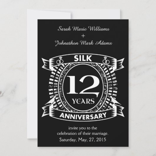 12e trouwdag zijzijde kaart (Voorkant)