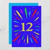 12e Uitnodiging op jaardag (Voorkant / Achterkant)