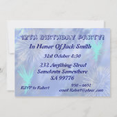 12e uitnodiging van de Birthday Party (Achterkant)