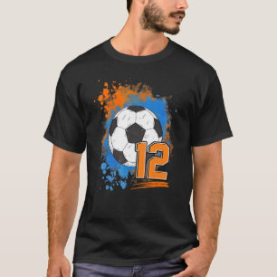 12e verjaardag 12 jaar oud Voetbal T-shirt