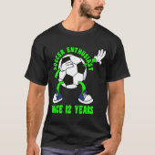 12e verjaardag 12 jaar oude Dabbing Soccer T-shirt (Voorkant)
