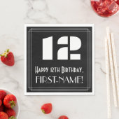 12e verjaardag: Art Deco geïnspireerd look "12" + Servet (Insitu)