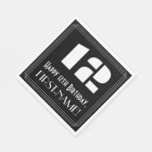 12e verjaardag: Art Deco geïnspireerd look "12" + Servet (Hoek)