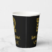 12e verjaardag: Art Deco Geïnspireerde look "12" e Papieren Bekers (Rechts)