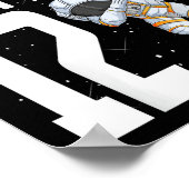 12e Verjaardag Astronaut Bruh Im 12 Jaar Geboorte Poster (Hoek)