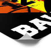 12e verjaardag Baller Plezier 12 Jaar Oud Softbal  Poster (Hoek)