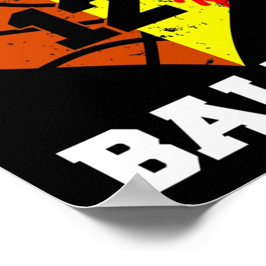 12e verjaardag Baller Plezier 12 Jaar Oud Softbal  Poster (Hoek)