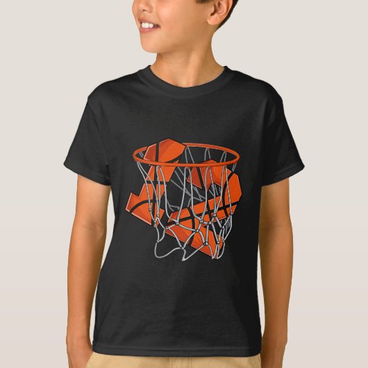12e verjaardag Basketbal Kinder T-shirt (Voorkant)