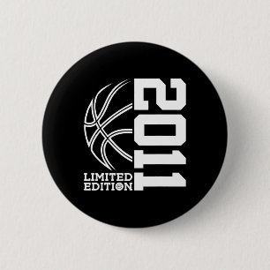 12e verjaardag Basketbal Limited Edition 2011 Ronde Button 5,7 Cm
