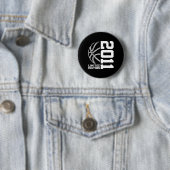 12e verjaardag Basketbal Limited Edition 2011 Ronde Button 5,7 Cm (In situ)