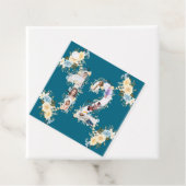 12e verjaardag Blauwgroen aanjager Foto Collage Ye Bedankjes Labels (In situ)