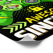 12e verjaardag cadeauniveau 12 niet-vergrendeld Ge Poster (Hoek)