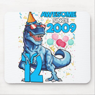 12e verjaardag dinosaurus 12 jaar oud jongen Kinde Muismat