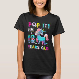 12e verjaardag Fidget Speelgoed Birthday Girl 12 j T-shirt