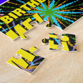 12e verjaardag: Fun, kleurrijk gevuurwerk Legpuzzel (Zijkant)