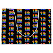 12e verjaardag: Fun Rainbow Event Nummer 12 Patroo Groot Cadeauzakje (Achterkant)