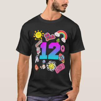 12e verjaardag Funny Cute 12 jaar oud Birthday Gif T-shirt