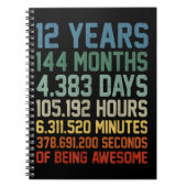 12e verjaardag Gift 12 jaar oud Notitieboek (Voorkant)