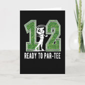 12e verjaardag Gift Golf Player 12-jarige jongen Kaart (Voorkant)
