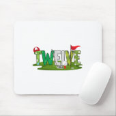 12e verjaardag golfthema 12 jaar oude Kinder sport Muismat (Met muis)