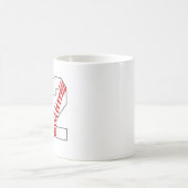12e verjaardag honkbal groot nummer twaalf koffiemok (Center)