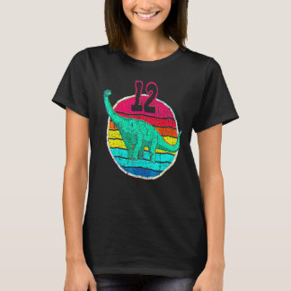 12e verjaardag I Brachiosaurus Diplodocus I Famili T-shirt