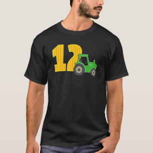 12e verjaardag Jongen 12 jaar oude Boerderij Truck T-shirt