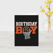 12e verjaardag jongen basketbal minnaar 12 jaar ou kaart (Gele Bloem)