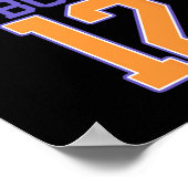 12e verjaardag jongen basketbal minnaar 12 jaar ou poster (Hoek)