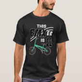 12e verjaardag jongen BMX fiets fiets 12 jaar oud  T-shirt (Voorkant)