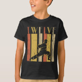 12e verjaardag Karate Retro Taekwondo Martial Arts T-shirt (Voorkant)