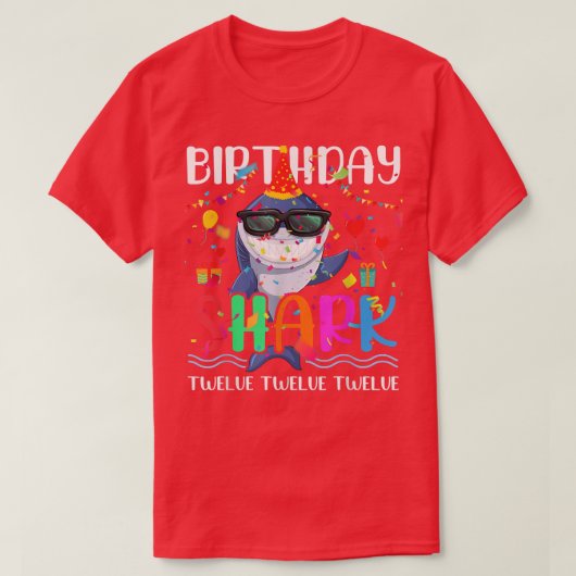 12e verjaardag Kinder dikke handdoek T-shirt (Design voorkant)