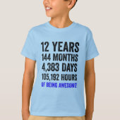 12e verjaardag // Korting op de geboorte van Funny T-shirt (Voorkant)