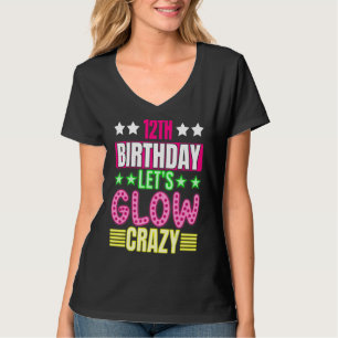 12e verjaardag Laten we de gloed, kleurrijk, 11 ja T-shirt